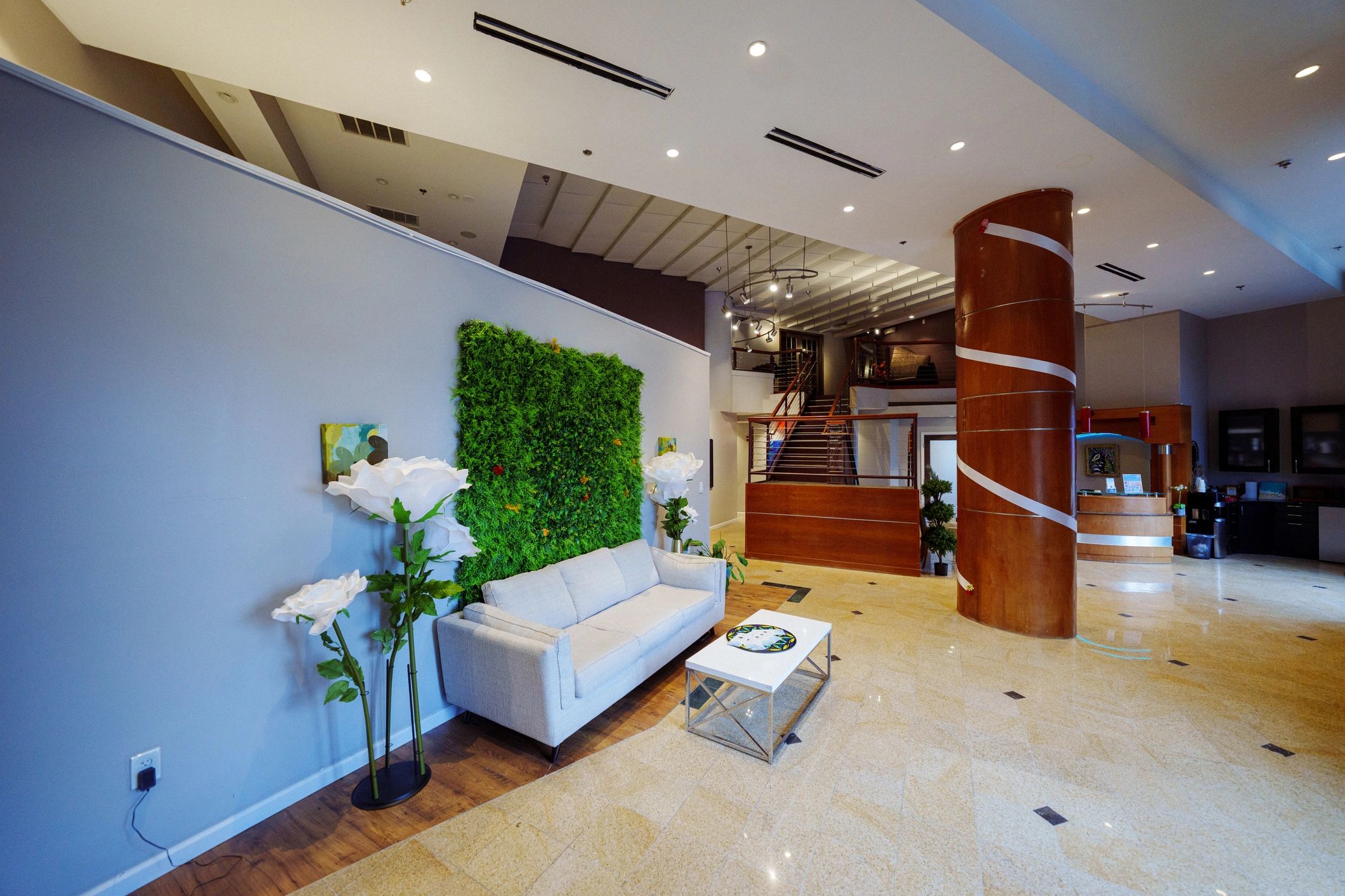 Wellness center lobby seating